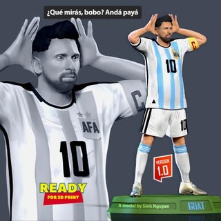 Lionel Messi dünya Fincan 2022 doğmuş Nguyen 3d print model - Mito3D