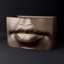 lábios Panela impressão pronto 3d modelo sofi art 3d print model - Mito3D