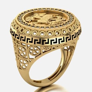 lira ring 091 - 3d print model jewelry 3d print model - Mito3D