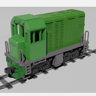 locomotive train miniature cc201 chibi super deformed - 3d print model zayuti 3d print model - Mito3D