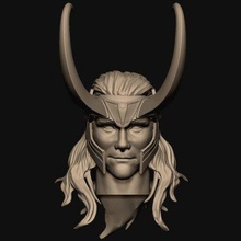 Loki tête Hiddleston impression prêt 3d modèle blackstar90 3d print model - Mito3D