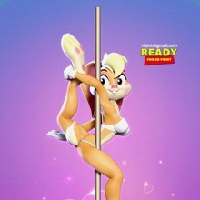 lola bunny - pole dancing fanart print ready 3d model sinh nguyen 3d print model - Mito3D