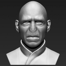 lord voldemort bust print ready 3d model here harry potter printing current size 5 cm height but you free scale it zip file contains obj stl created zbrush 3d print model - Mito3D