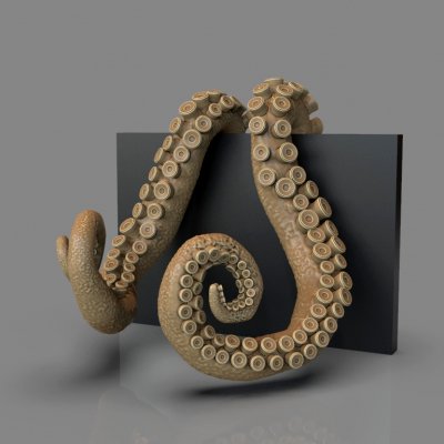 lovecraft tentacles creature holder print ready 3d model 3D print model - Mito3D