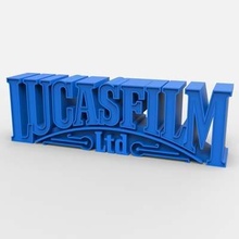 lucasfilm logo print ready 3d model 3d print model - Mito3D