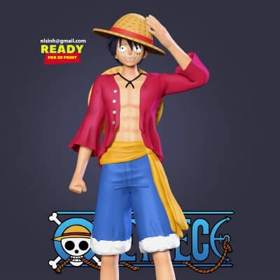 luffy - one piece 3d print model by sinh nguyen 3d print model - Mito3D