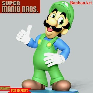 Luigi super mario bros art 3d print model - Mito3D