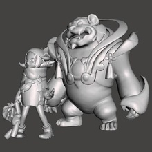 Mond Tier Annie Liga Legenden drucken bereit 3d Modell vipkat 3d print model - Mito3D