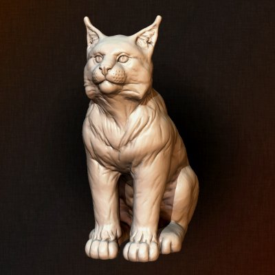 Luchs Kätzchen drucken bereit 3d Modell alexkovalev 3D print model - Mito3D