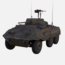 m8 greyhound armored car - print ready 3d model ehsan soleymani 3d print model - Mito3D