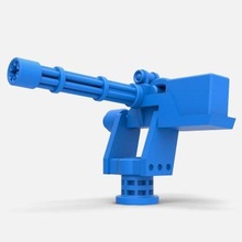 máquina arma fogo torre 125 impressão pronto 3d modelo itens cosplay rock 3d print model - Mito3D
