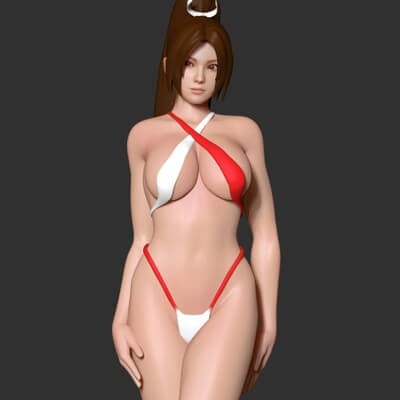mai in bikini 3d stampa modello by nato nguyen 3d print model - Mito3D