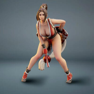 mai shiranui 3d stampa modello by m2so 3D print model - Mito3D