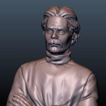 maksim gorky statue - print ready 3d model alexkovalev 3d print model - Mito3D