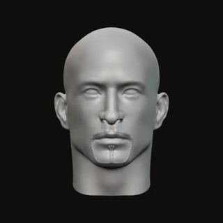 Masculin tête 011 015 3d impression modèle jaguar bête production 3d print model - Mito3D