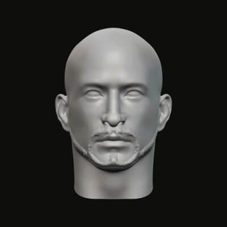 Masculin tête 011 027 3d impression modèle jaguar bête production 3d print model - Mito3D