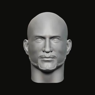 Masculin tête 012 030 3d impression modèle jaguar bête production 3d print model - Mito3D