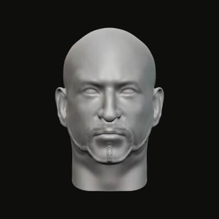 Masculin tête 016 027 3d impression modèle jaguar bête production 3d print model - Mito3D