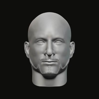 Masculin tête 018 027 3d impression modèle jaguar bête production 3d print model - Mito3D