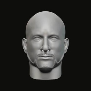 Masculin tête 018 030 3d impression modèle jaguar bête production 3d print model - Mito3D