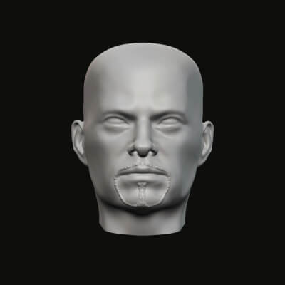 masculino cabeza 02 016 3d impresión modelo jaguar bestia producción 3D print model - Mito3D