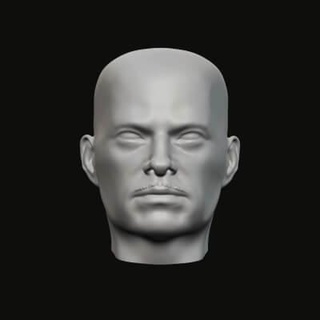 Masculin tête 02 04 3d impression modèle jaguar bête production 3d print model - Mito3D