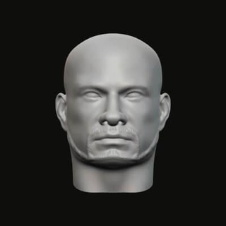 Masculin tête 04 030 3d impression modèle jaguar bête production 3d print model - Mito3D