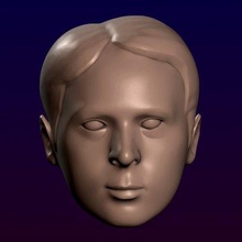 masculino cabeça 17 impressão pronto 3d modelo alexkovalev 3d print model - Mito3D