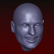 masculino cabeça 18 impressão pronto 3d modelo alexkovalev 3d print model - Mito3D