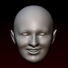 masculino cabeça 21 impressão pronto 3d modelo alexkovalev 3d print model - Mito3D