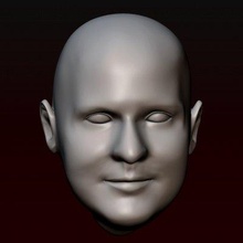 masculino cabeça 26 impressão pronto 3d modelo alexkovalev 3d print model - Mito3D
