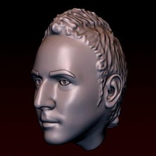 masculino cabeça 28 impressão pronto 3d modelo alexkovalev 3d print model - Mito3D