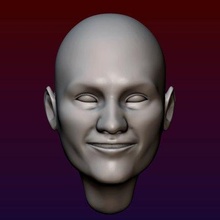 male head 2 balded - print ready 3d model alexkovalev 3d print model - Mito3D