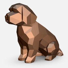 maltés perro impresión Listo 3d modelo lowpoly 3d print model - Mito3D
