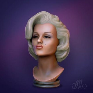 Marilyn 3d Yazdır model alexmendeleyev 3d print model - Mito3D