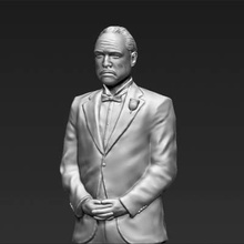 marlon brando vito corleone godfather print ready 3d model here printing not scaled so you have adjust size want zip file contains obj stl created zbrushif any questions please don't hesitate contact me respond asap encourage check my other celebrity models 3d print model - Mito3D
