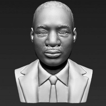 martin luther king jr bust print ready 3d model here printing current size 5 cm height but you free scale itzip file contains obj stlthe created zbrush 3d print model - Mito3D