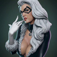 marvel black cat print ready 3d model prepared printing has been test printed good go check schematic images more informationalso roughly 1 6 scale default size 15cm basethe includes following files full highpoly modelthe unique piece sliced sold separately if you wish contact us high resolution staying optimized 3d print model - Mito3D