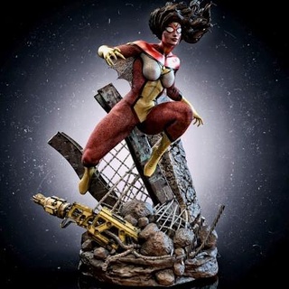 marvel spiderwoman statue - free print ready 3d model cheriloyet 3d print model - Mito3D