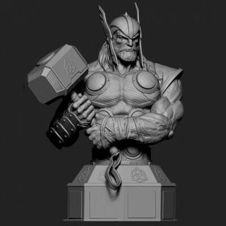 merveille Thor buste 3d impression modèle 3dprintmodelsg 3d print model - Mito3D