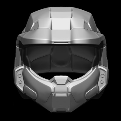 Maestro jefe personalizado casco impresión Listo 3d modelo 3D print model - Mito3D