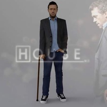md gregory house full color print ready 3d model here printing not scaled so you have adjust size want zip file contains obj wrl texture png created zbrush mudbox photoshopi am attaching stl if would like standard materials tooif any questions please don't hesitate contact me respond asap encourage check my other celebrity models 3d print model - Mito3D