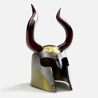 medieval viking helmet 3dsldworks 3d print model - Mito3D