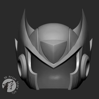 megaman helmet - fan art 3dprintstorestl 3d print model - Mito3D