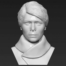melania trump bust print ready 3d model here printing current size 5 cm height but you free scale itzip file contains obj stlthe created zbrush 3d print model - Mito3D