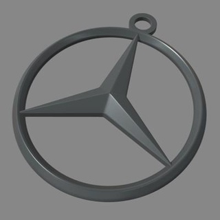Mercedes benz anahtar yüzük Zincir 3d Yazdır model viperjr3d 3d print model - Mito3D