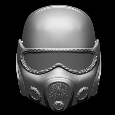 metro 2033 helmet print ready 3d model 3D print model - Mito3D