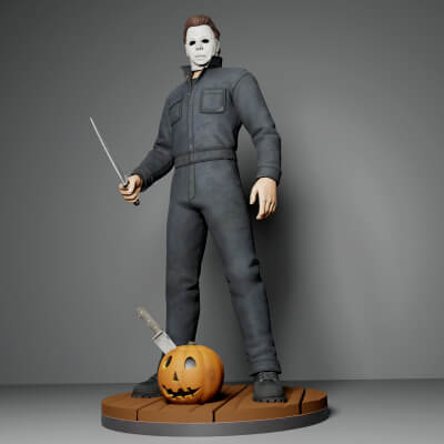 Michael myers 3d Yazdır model moogar 3D print model - Mito3D