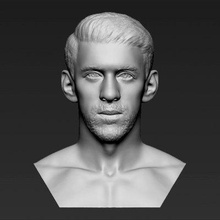 michael phelps bust print ready 3d model here printing current size 5 cm height but you free scale it zip file contains obj stl created zbrushif have any questions please don't hesitate contact me respond asap encourage check my other celebrity models 3d print model - Mito3D