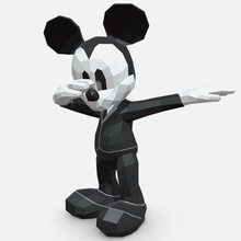 mickey mouse - print ready 3d model lowpoly 3d print model - Mito3D